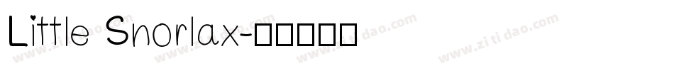 Little Snorlax字体转换